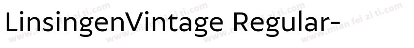 LinsingenVintage Regular字体转换